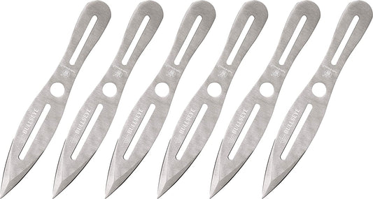 Bullseye Throwing Products Featuring Full Tang Stainless Steel Construction and Protective Nylon Sheaths for Recreational and Competitive Use
